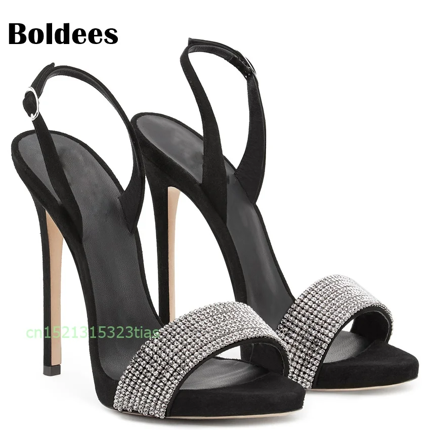 Black High Heel Sandals Women Shoes Ankle Strap Sandals Summer Gladiator Open Toe Crystal Stiletto Sandals Shoes
Black High Heel Sandals Women Shoes Ankle Strap Sandals Summer Gladiator Open Toe Crystal Stiletto Sandals Shoes