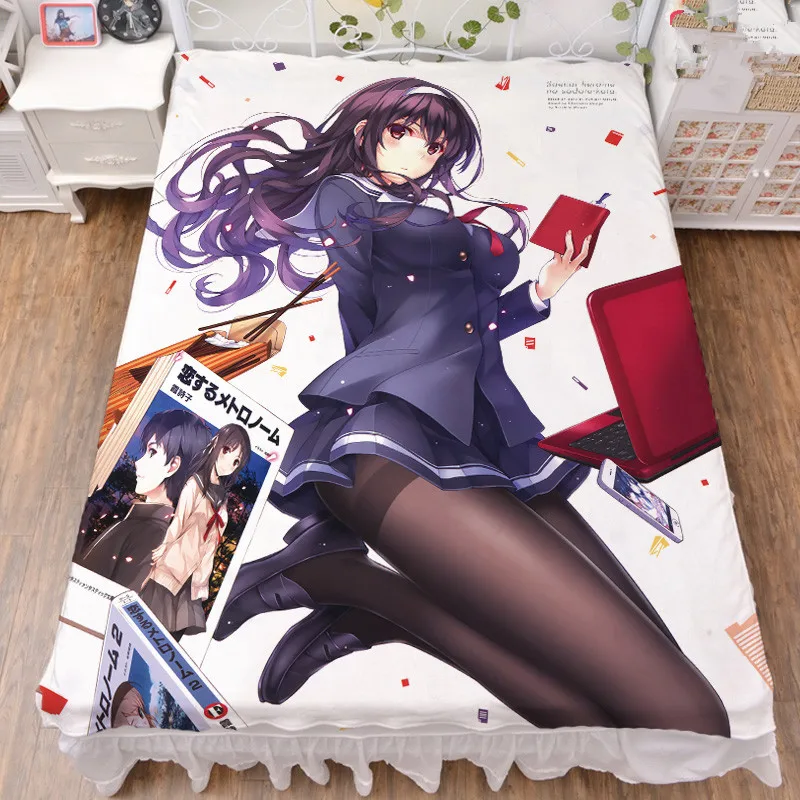 Japan Anime Saenai Heroine no Sodatekata Kasumigaoka Utaha Milk Fiber Bed Sheet & Flannel Blanket Summer Quilt 150X200CM
Japan Anime Saenai Heroine no Sodatekata Kasumigaoka Utaha Milk Fiber Bed Sheet & Flannel Blanket Summer Quilt 150X200CM