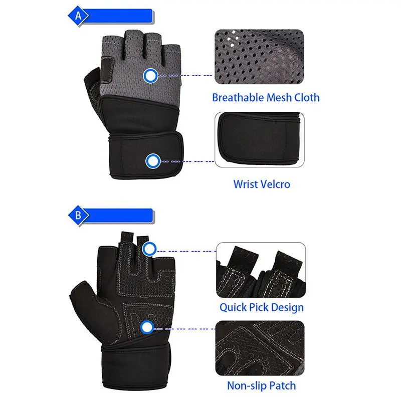 

Half Finger Motorcycle Gloves Motorcross Racing Protective Offroad Riding Scooter Guantes Motocicleta Moto Glove