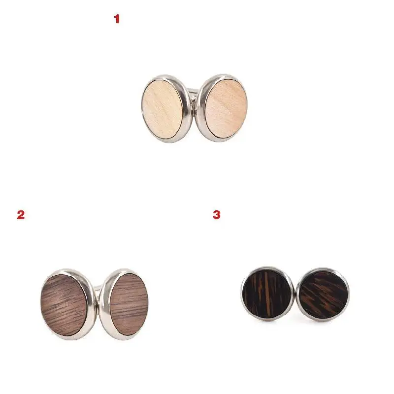 New Arrival 1 Pair Trendy Round Walnut Wood Cufflinks Blank Cuffs Men Shirt Accessories Gifts
New Arrival 1 Pair Trendy Round Walnut Wood Cufflinks Blank Cuffs Men Shirt Accessories Gifts