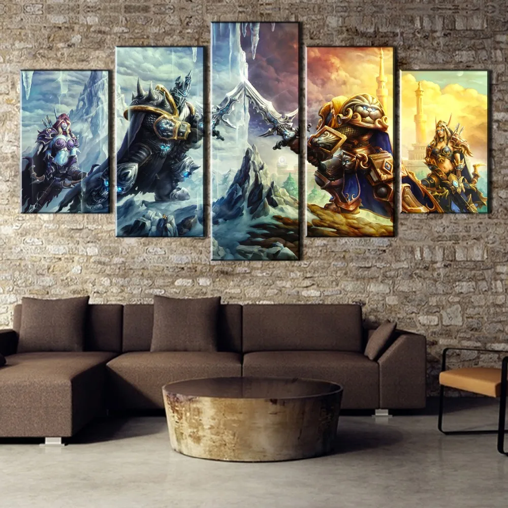 5 шт. Warcraft Illidan Stormrage игра холст печатная картина для гостиной настенный