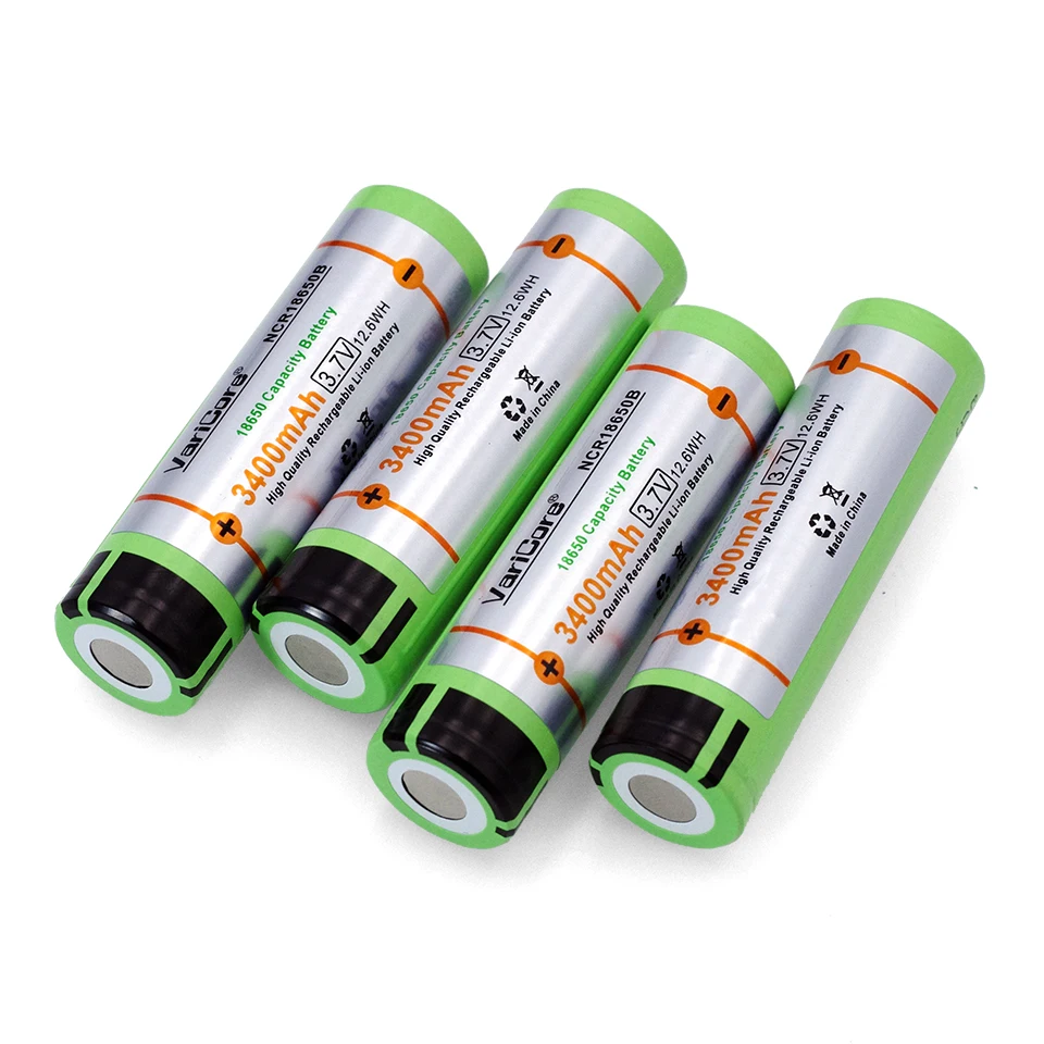 New 10PCS VariCore for Panasonic 18650 3400mAh battery NCR18650B with original new 3.7V Suitable for flashlights
New 10PCS VariCore for Panasonic 18650 3400mAh battery NCR18650B with original new 3.7V Suitable for flashlights