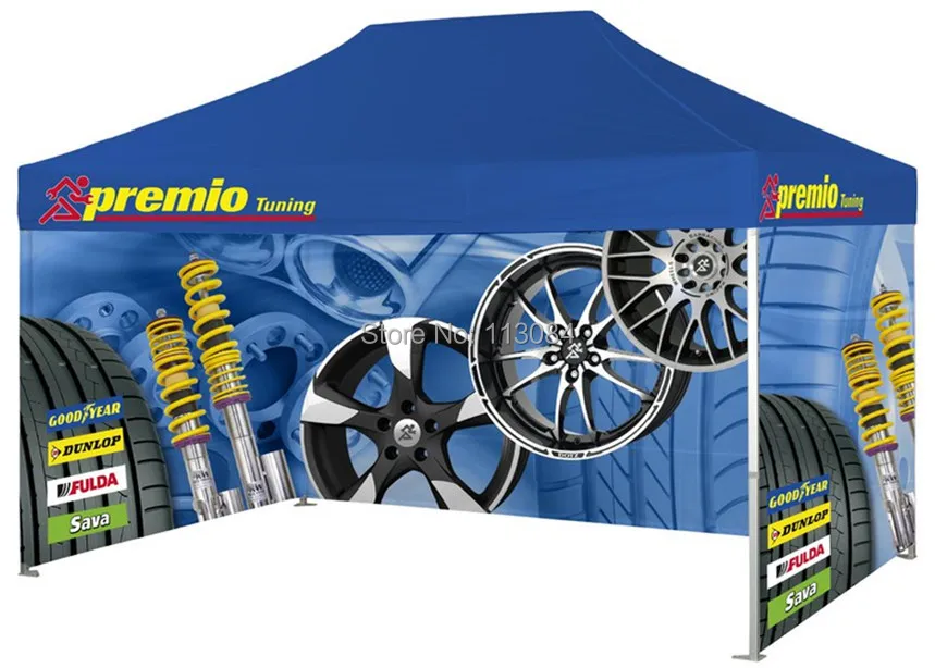 3m x 4.5m Aluminum Pop Up Instant Folding Party Tent Trade Show Event Gazebo with 3 walls Double-side Heat Transfer Printing
3m x 4.5m Aluminum Pop Up Instant Folding Party Tent Trade Show Event Gazebo with 3 walls Double-side Heat Transfer Printing