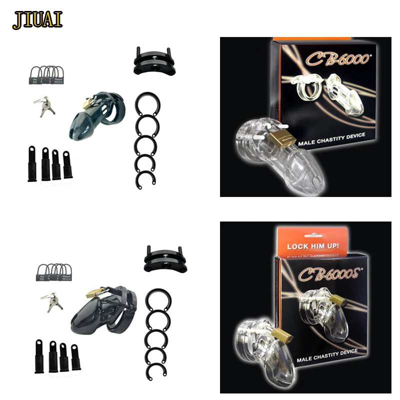 Прозрачный/черный пластиковый мужской целомудрия устройство CB6000S/CB6000 клетка для