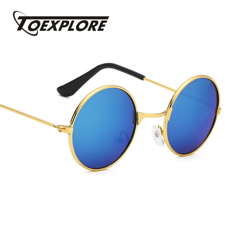 Круглые детские солнцезащитные очки TOEXPLORE брендовые дизайнерские для мальчиков