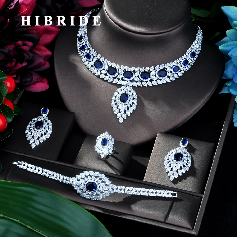 HIBRIDE Hotsale African 4pc High Quality White AAA Cubic Zircon Pendant Jewelry Sets Femme Jewelry Engagement Gifts N-149
HIBRIDE Hotsale African 4pc High Quality White AAA Cubic Zircon Pendant Jewelry Sets Femme Jewelry Engagement Gifts N-149