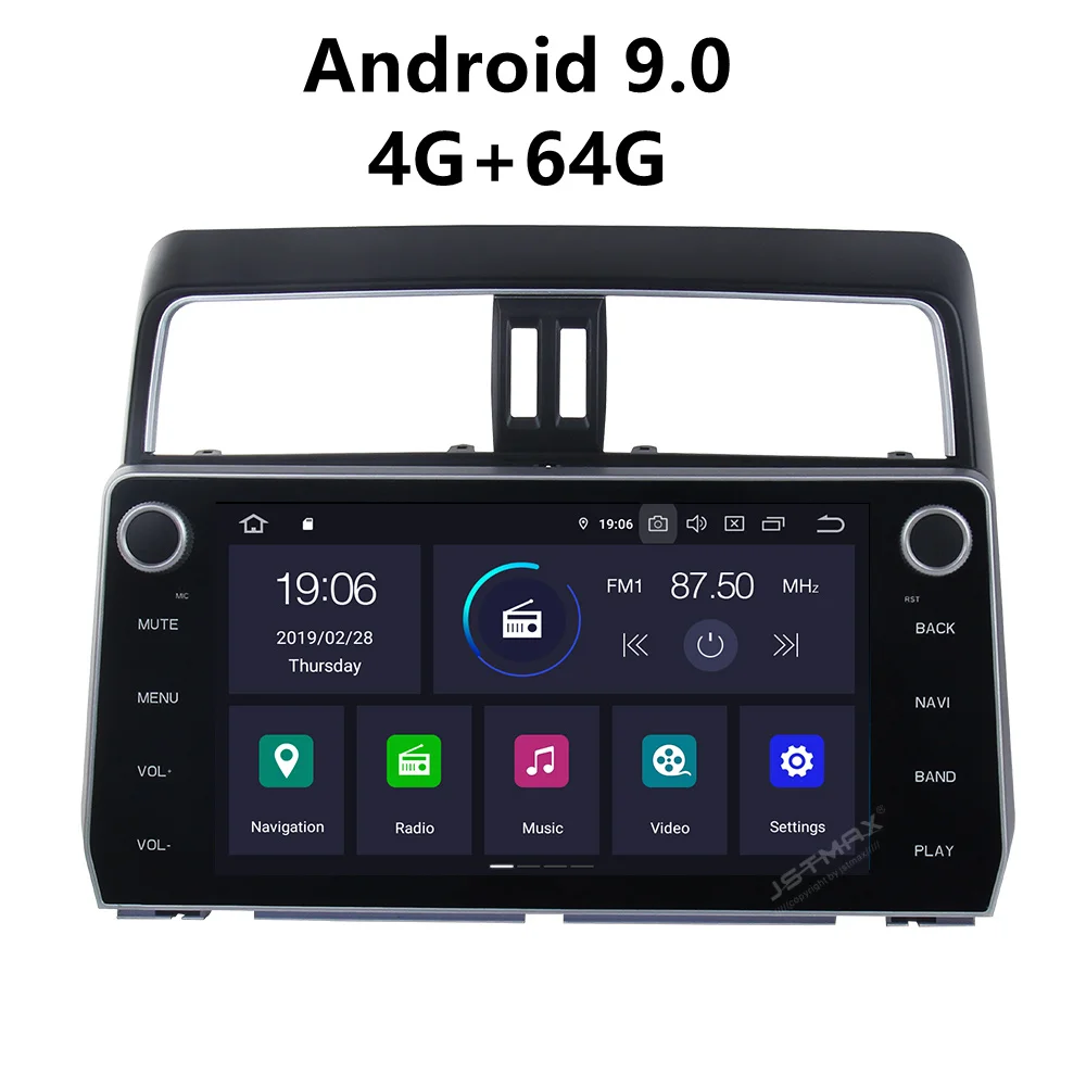 JSTMAX 10,2 ''Android 9.0 4G + 64G ISP экран автомобильное радио стерео плеер для Toyota New Prado 9,0 2017 DSP плеер GPS навигация
JSTMAX 10,2 ''Android 9.0 4G + 64G ISP экран автомобильное радио стерео плеер для Toyota New Prado 9,0 2017 DSP плеер GPS навигация
