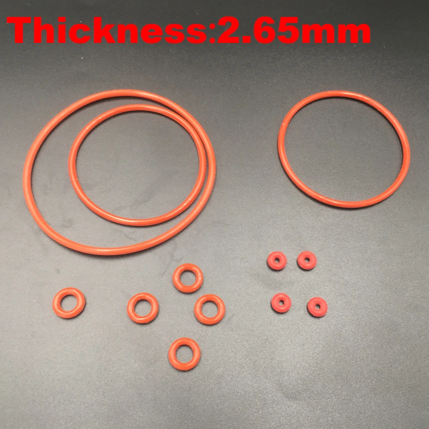 13pcs 77.5x2.65 77.5*2.65 80x2.65 80*2.65 82x2.65 82*2.65 (ID*Thickness) VMQ Food Grade Red Silicone Oil Seal O Ring Gasket
13pcs 77.5x2.65 77.5*2.65 80x2.65 80*2.65 82x2.65 82*2.65 (ID*Thickness) VMQ Food Grade Red Silicone Oil Seal O Ring Gasket