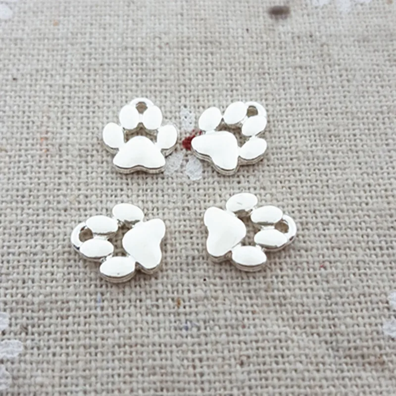 RONGQING 20pcs/lot 9*11MM Pet dog footprint gold silver animal charms for jewelry making DIY pendant wholesale Accessory
RONGQING 20pcs/lot 9*11MM Pet dog footprint gold silver animal charms for jewelry making DIY pendant wholesale Accessory