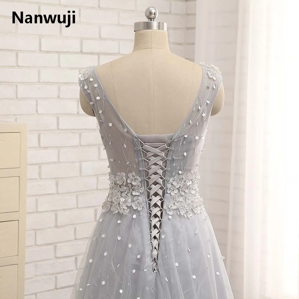 In stock Elegant Beads Tull 2016 Cheap grey Prom Dresses Robe De Soiree Off The Shoulder Party Dress
In stock Elegant Beads Tull 2016 Cheap grey Prom Dresses Robe De Soiree Off The Shoulder Party Dress