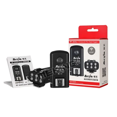 MeYin RF-624 RF624 Wireless E-TTL HSS High Sync Speed 1/8000S Flash Trigger For Canon 60D 5D Series 600D 650D 450D 550D 6D
MeYin RF-624 RF624 Wireless E-TTL HSS High Sync Speed 1/8000S Flash Trigger For Canon 60D 5D Series 600D 650D 450D 550D 6D