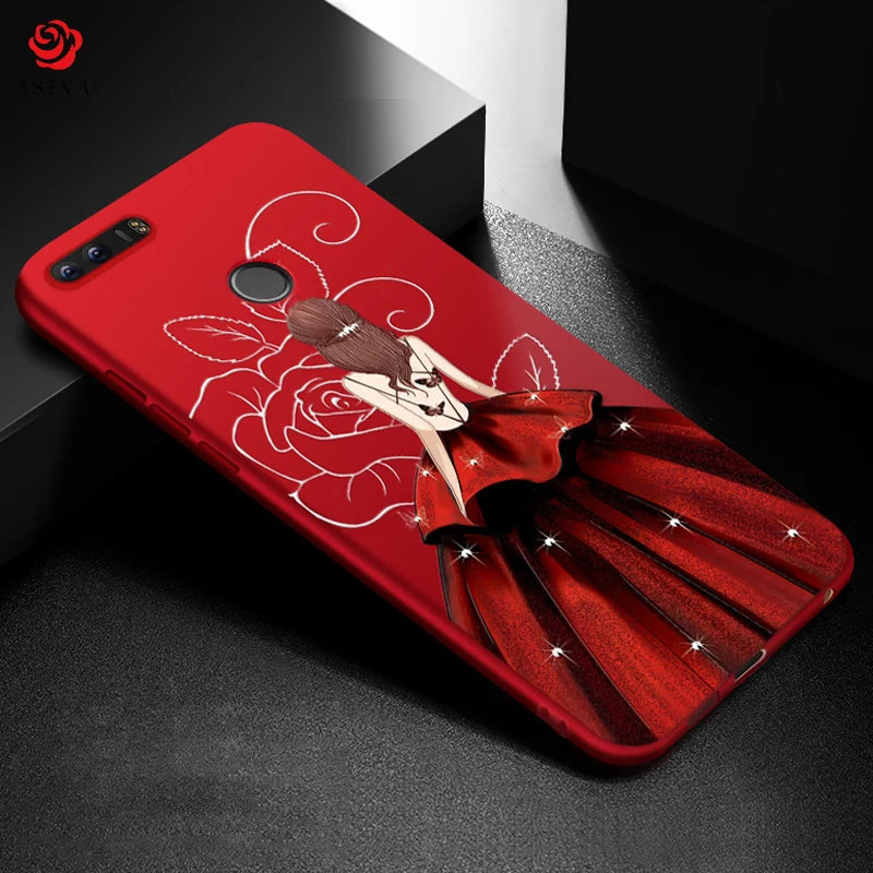 Силиконовый чехол ASINA для Huawei Honor 8x с красивым рисунком платья 9 Lite 10 роскошный