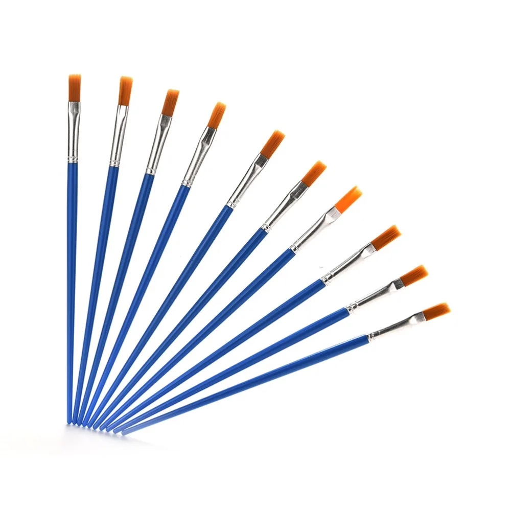10pcs/lot Plastic Handle Paint Brushes Set Gifts for Kids Children Watercolor Gouache Drawing Painting Art Brush Supplies
10pcs/lot Plastic Handle Paint Brushes Set Gifts for Kids Children Watercolor Gouache Drawing Painting Art Brush Supplies