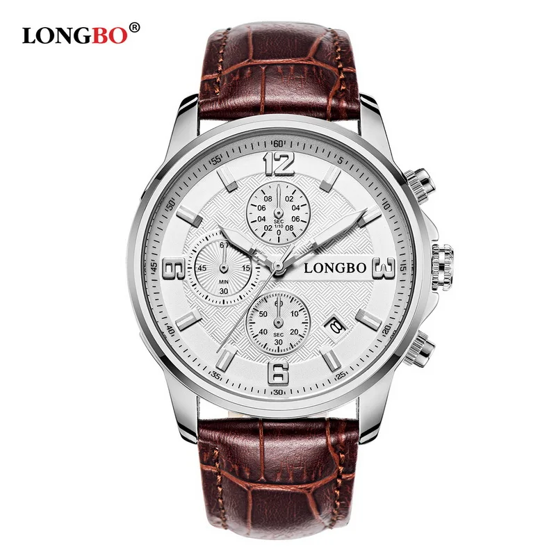 LONGBO Brand Sports Army Chrongraph Analog Watches Men Date Day Waterproof Quartz Wristwatch Montre Homme | Наручные часы