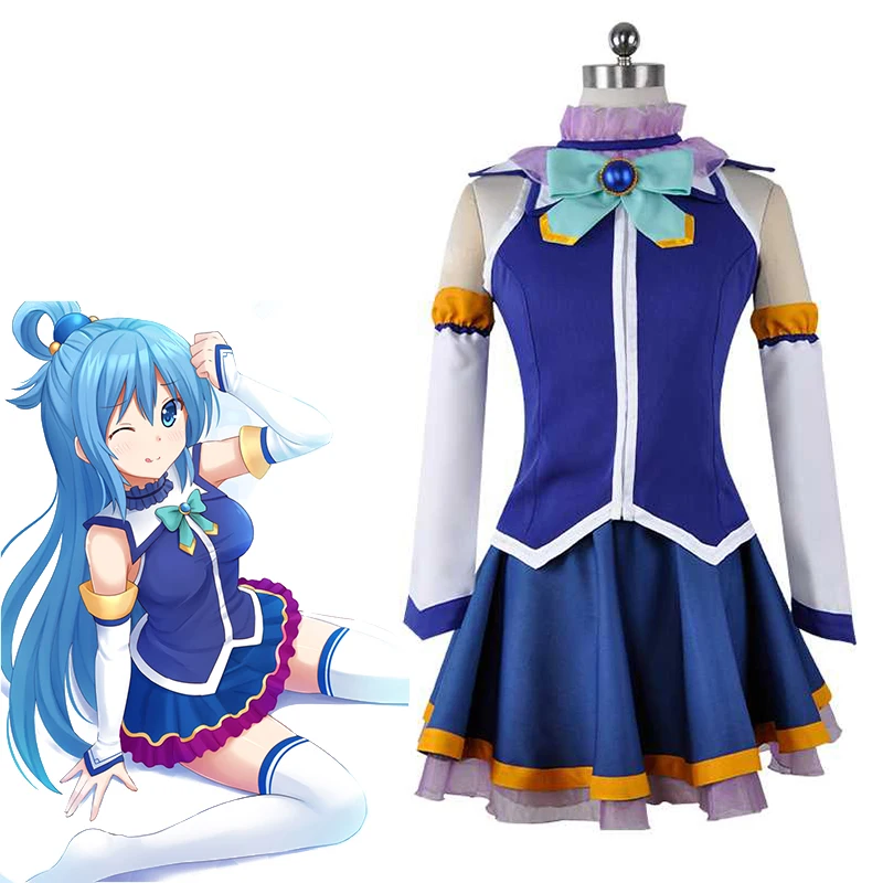 Anime KonoSuba: God's Blessing On This Wonderful World! Cosplay Costumes Aqua Cosplay Halloween Kono Subarashii Sekai Ni Shukufu
Anime KonoSuba: God's Blessing On This Wonderful World! Cosplay Costumes Aqua Cosplay Halloween Kono Subarashii Sekai Ni Shukufu