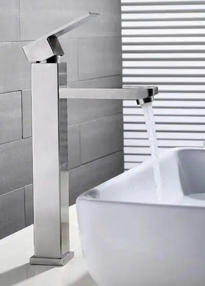 Free shipping Bathroom Faucet 304 Stainless Steel Basin faucet Mixers square Single hole hot and cold stage basin faucet Tap
Free shipping Bathroom Faucet 304 Stainless Steel Basin faucet Mixers square Single hole hot and cold stage basin faucet Tap
