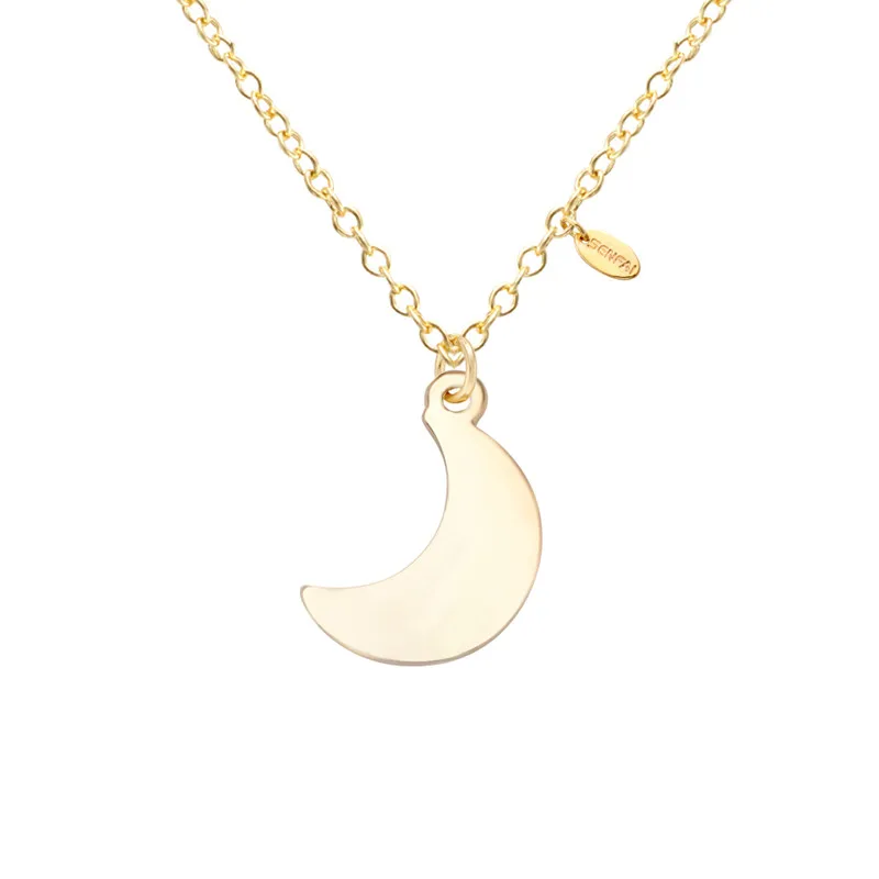 Senfai Cute Small Moon Pendant Necklace Fashion Gold Color Chain Choker Best Gift for Women Valentine's Day Jewelry
Senfai Cute Small Moon Pendant Necklace Fashion Gold Color Chain Choker Best Gift for Women Valentine's Day Jewelry
