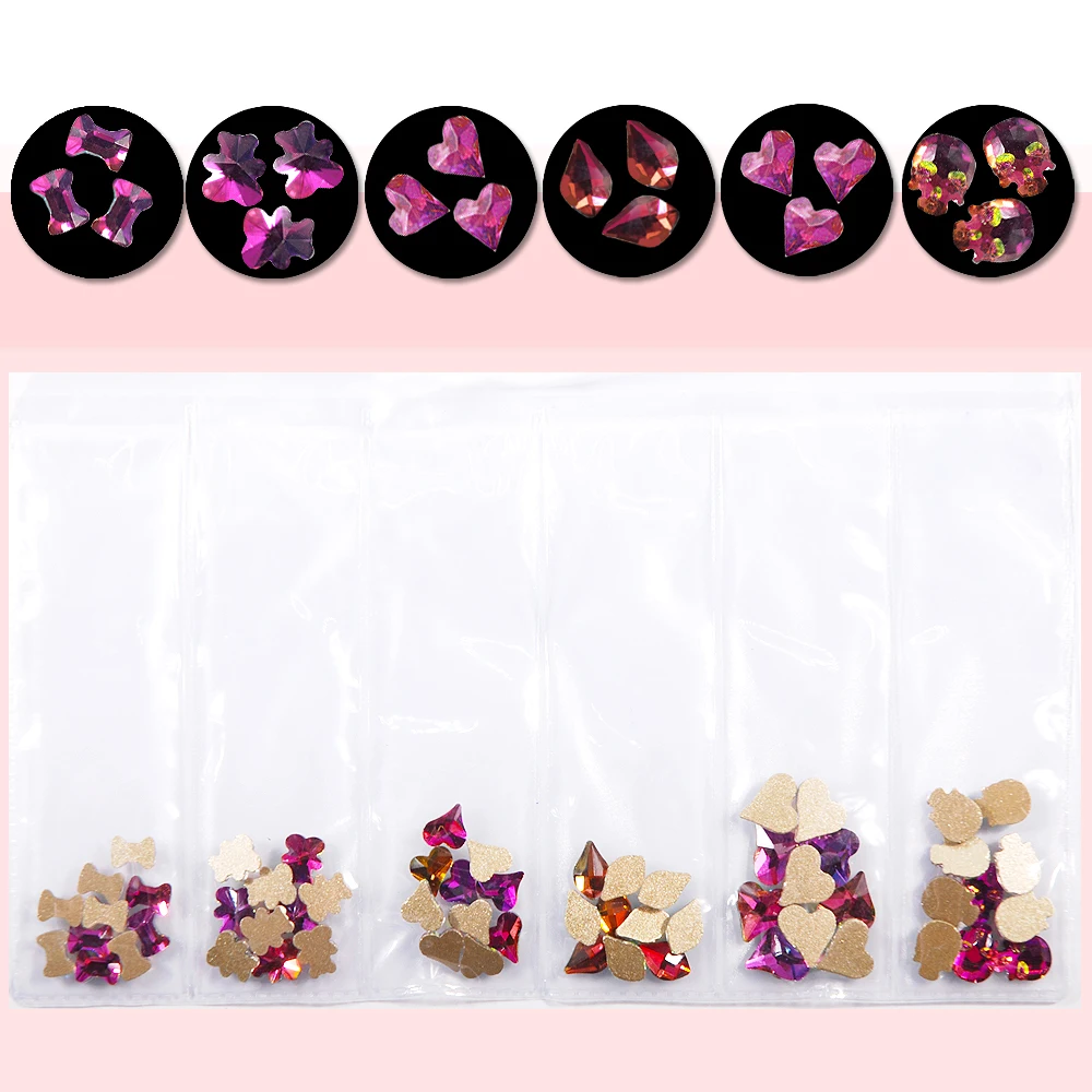 6 Shape/pack 3D Nail Art Colorful Clear Crystal AB Rhinestones Diamond Lady Nails Tips Decals Decoration DIY Glass Strass
6 Shape/pack 3D Nail Art Colorful Clear Crystal AB Rhinestones Diamond Lady Nails Tips Decals Decoration DIY Glass Strass