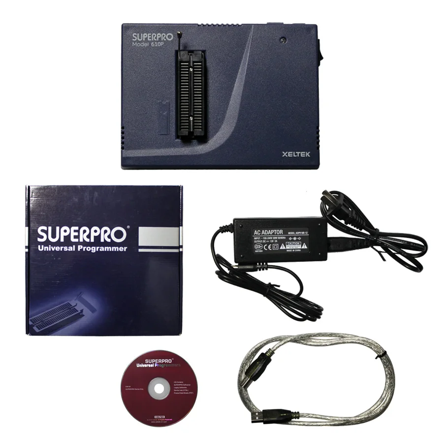 Бесплатная доставка dhl универсальный программатор Xeltek USB Superpro 610P микросхем IC + 13