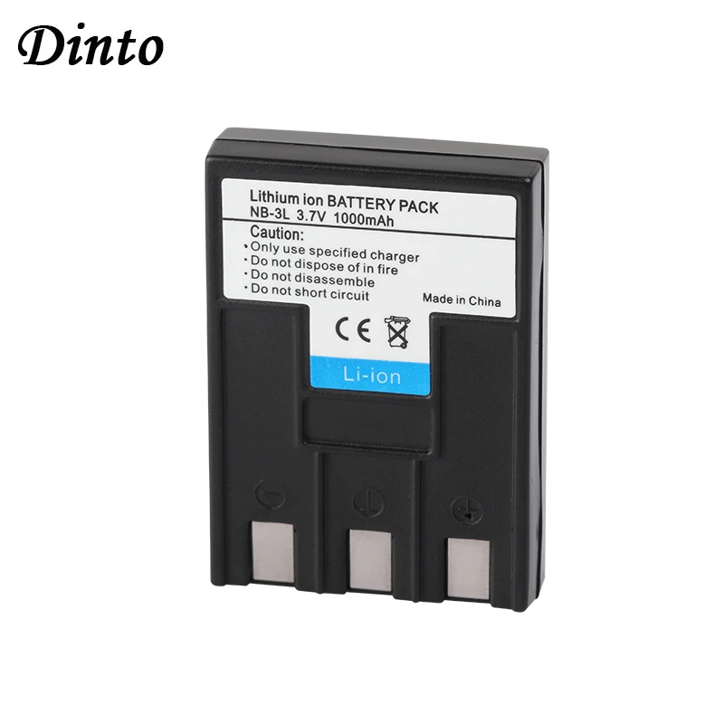 Dinto 1pc 1000mAh NB-3L NB3L NB 3L Batteries Li-ion Camera Battery for Canon IXUS IIS SD110 IXY I5 S700 Digital i2 30 ixy
Dinto 1pc 1000mAh NB-3L NB3L NB 3L Batteries Li-ion Camera Battery for Canon IXUS IIS SD110 IXY I5 S700 Digital i2 30 ixy