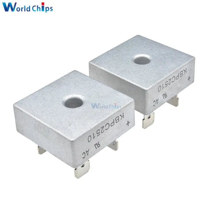 5 шт. KBPC2510 1000V 25A диодный мост выпрямитель Однофазный новое