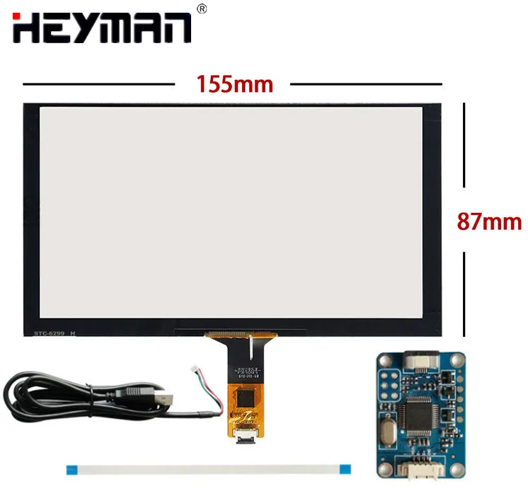 6.2''155mm*88mm Capacitive Touch Digitizer For Raspberry Pi Tablet PC GPS Navigation Touch Screen Panel Glass+USB Driver Board
6.2''155mm*88mm Capacitive Touch Digitizer For Raspberry Pi Tablet PC GPS Navigation Touch Screen Panel Glass+USB Driver Board
