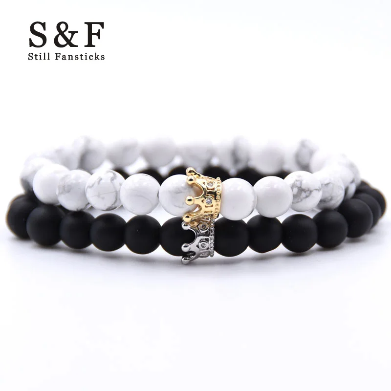Crown Couple Bracelet Beads Bracelets For Women Jewelry Men Pulseira Masculina Feminina Erkek Bileklik Friends Bangles 2018 New
Crown Couple Bracelet Beads Bracelets For Women Jewelry Men Pulseira Masculina Feminina Erkek Bileklik Friends Bangles 2018 New