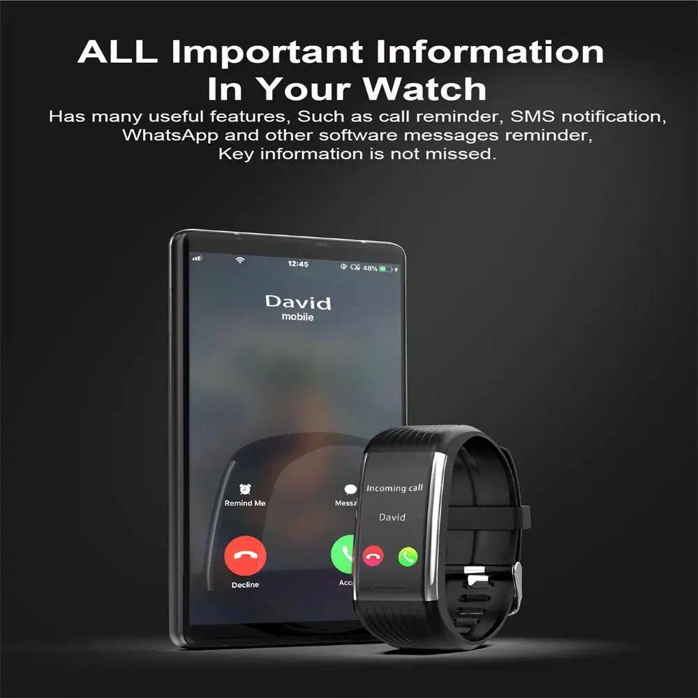 Timethinker R1 Smart Bracelet Waterproof Fitness Tracker Blood Pressure Heart Rate Monitor Large Color Screen Business Bracelet
Timethinker R1 Smart Bracelet Waterproof Fitness Tracker Blood Pressure Heart Rate Monitor Large Color Screen Business Bracelet