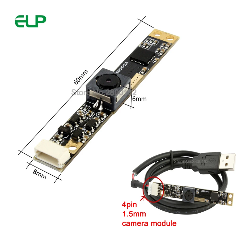 ELP 5 мегапикселей Автофокус 60 градусов USB модуль камеры наблюдения HD 500 Вт пикселей