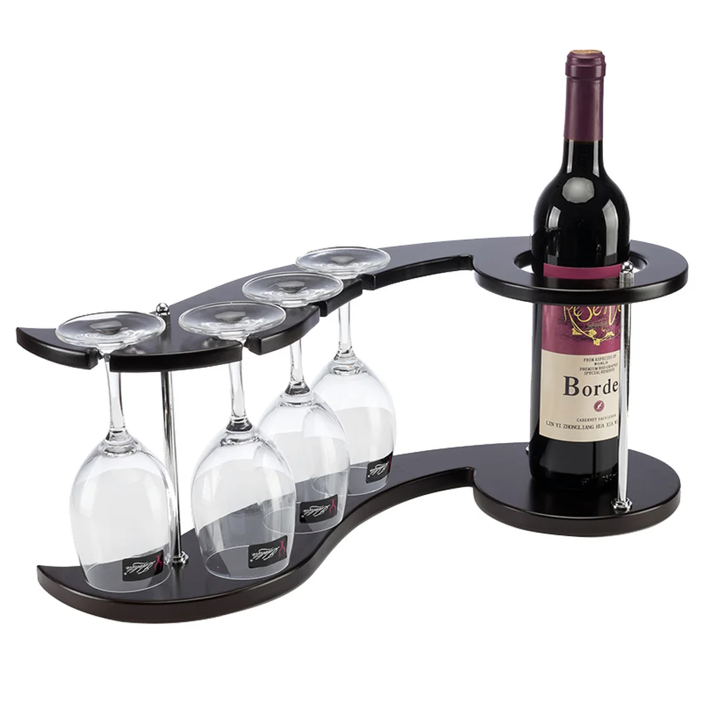 

Деревянный винный стеллаж, креативный модный винный бокал вверх дном, держатель бокалов, для гостиной, бара, винного шкафа, витрина wx8021739