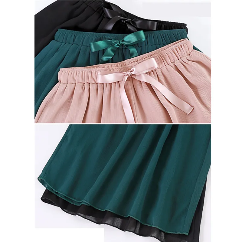 Hot Korean Loose Women Elastic waist Thin Chiffon Wide leg pants Summer Fashion Casual Lady Straight Pants Black Beach Trousers
Hot Korean Loose Women Elastic waist Thin Chiffon Wide leg pants Summer Fashion Casual Lady Straight Pants Black Beach Trousers