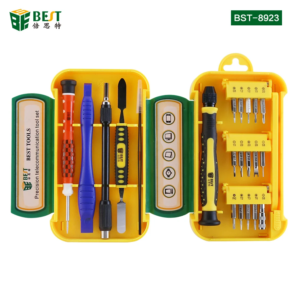 BST-8923 21 in 1 Multi-function Smart phone Repair Tools Kit Precision Screwdriver Set with Case for Cell Phone Repair tools
BST-8923 21 in 1 Multi-function Smart phone Repair Tools Kit Precision Screwdriver Set with Case for Cell Phone Repair tools