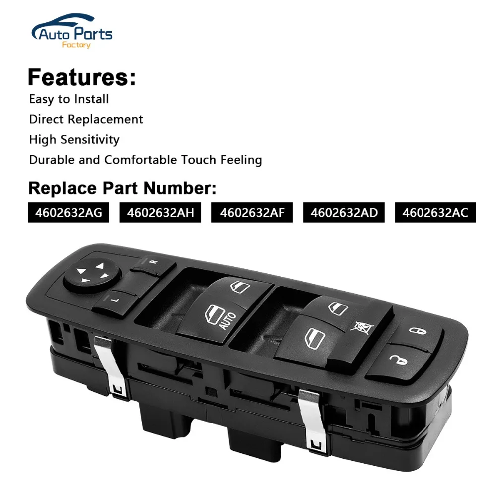 Переключатель главной мощности на окно и дверь для Jeep Liberty, для Dodge Journey Nitro 4602632AG 4602632AH 4602632AF
Переключатель главной мощности на окно и дверь для Jeep Liberty, для Dodge Journey Nitro 4602632AG 4602632AH 4602632AF