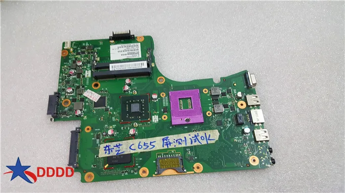 Оригинальная материнская плата для Toshiba C650 C655 v000225020 6050a2355301-mb-a05 полностью