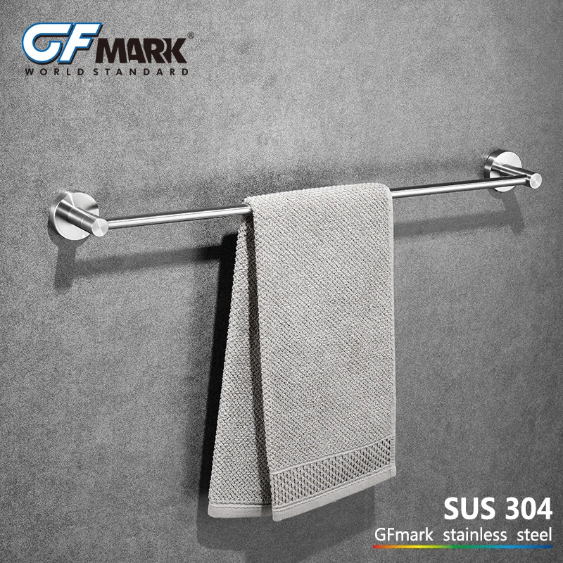 GFmark Single Towel Bar Modern Brushed Wall Mount Bathroom Hanger Accessories Stainless Steel Towel Rail Rack Rod Toalleros
GFmark Single Towel Bar Modern Brushed Wall Mount Bathroom Hanger Accessories Stainless Steel Towel Rail Rack Rod Toalleros