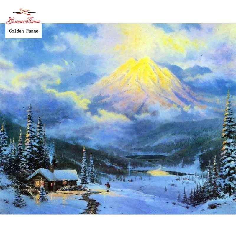 Golden Panno Needlework DIY DMC 14CT 11CT printed Cross stitch Embroidery kits natural scenery white canvas Counted 823
Golden Panno Needlework DIY DMC 14CT 11CT printed Cross stitch Embroidery kits natural scenery white canvas Counted 823