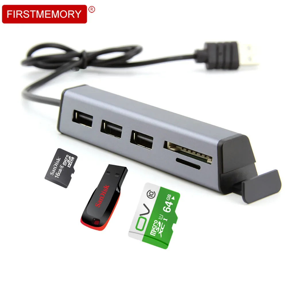 USB 2.0 Hub 5-in-1Splitter Adapter with Micro SD/TD Card Reader 3 Ports Multifunctional USB Adapter For Laptop PC Pro Smartphone
USB 2.0 Hub 5-in-1Splitter Adapter with Micro SD/TD Card Reader 3 Ports Multifunctional USB Adapter For Laptop PC Pro Smartphone