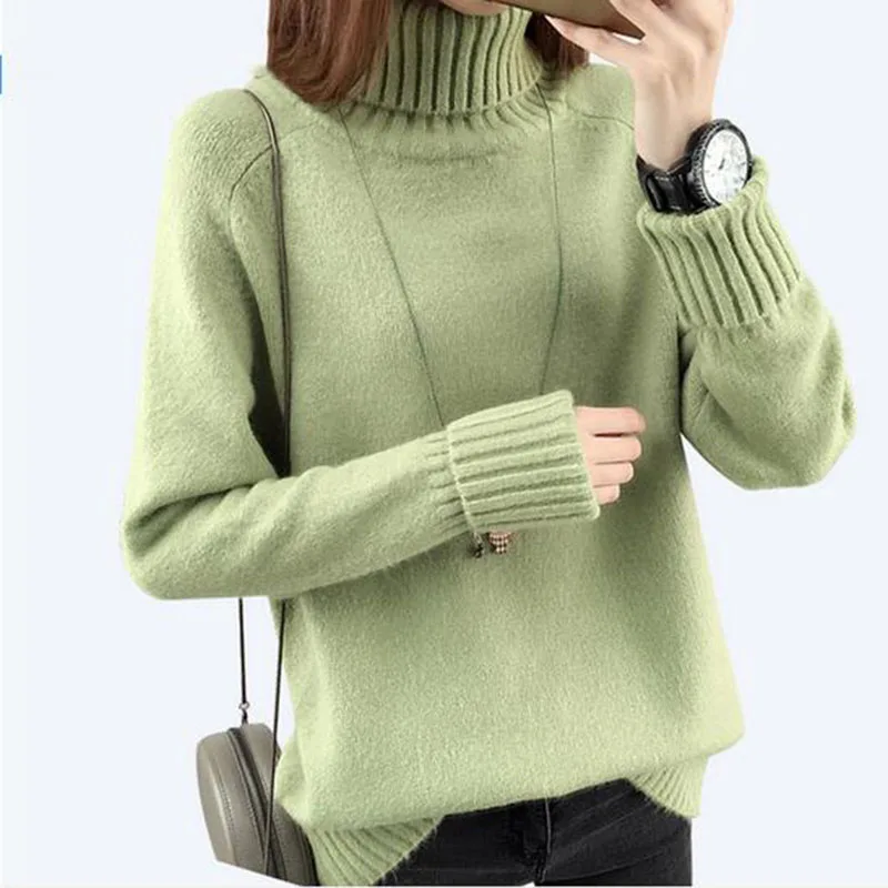 Winter Sweater Women Turtleneck 2021 Long Sleeve Tricot Women Sweaters And Pullovers Female Knitted Women Jumper Winter Tops
Winter Sweater Women Turtleneck 2021 Long Sleeve Tricot Women Sweaters And Pullovers Female Knitted Women Jumper Winter Tops