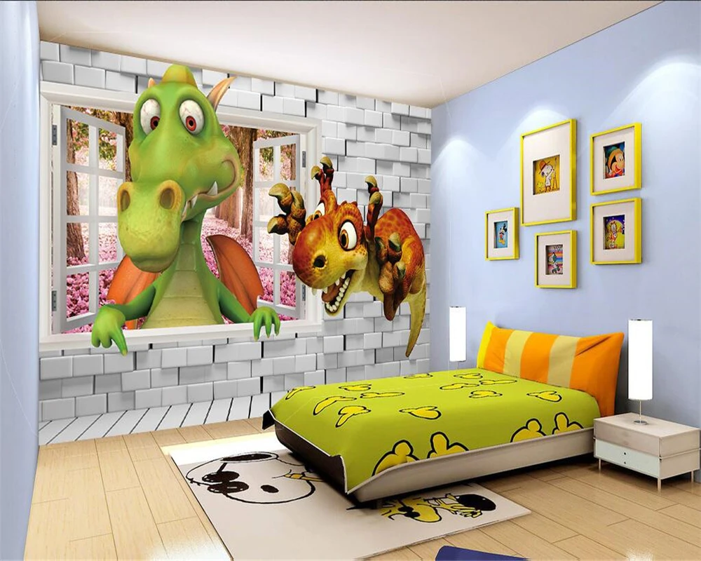 Beibehang Custom Wallpaper Kids Room Backdrop Wall 3D Dinosaur Stereo Dinosaur Cartoon Baby Room Background 3D Wallpaper mural
Beibehang Custom Wallpaper Kids Room Backdrop Wall 3D Dinosaur Stereo Dinosaur Cartoon Baby Room Background 3D Wallpaper mural