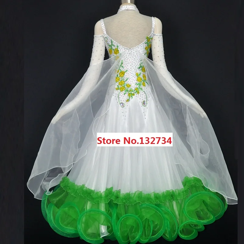 Ballroom Dance Competition Dresses Women Waltz Modern Flamenco Dancing Skirt Lady's Light Blue Standard Ballroom Dress
Ballroom Dance Competition Dresses Women Waltz Modern Flamenco Dancing Skirt Lady's Light Blue Standard Ballroom Dress