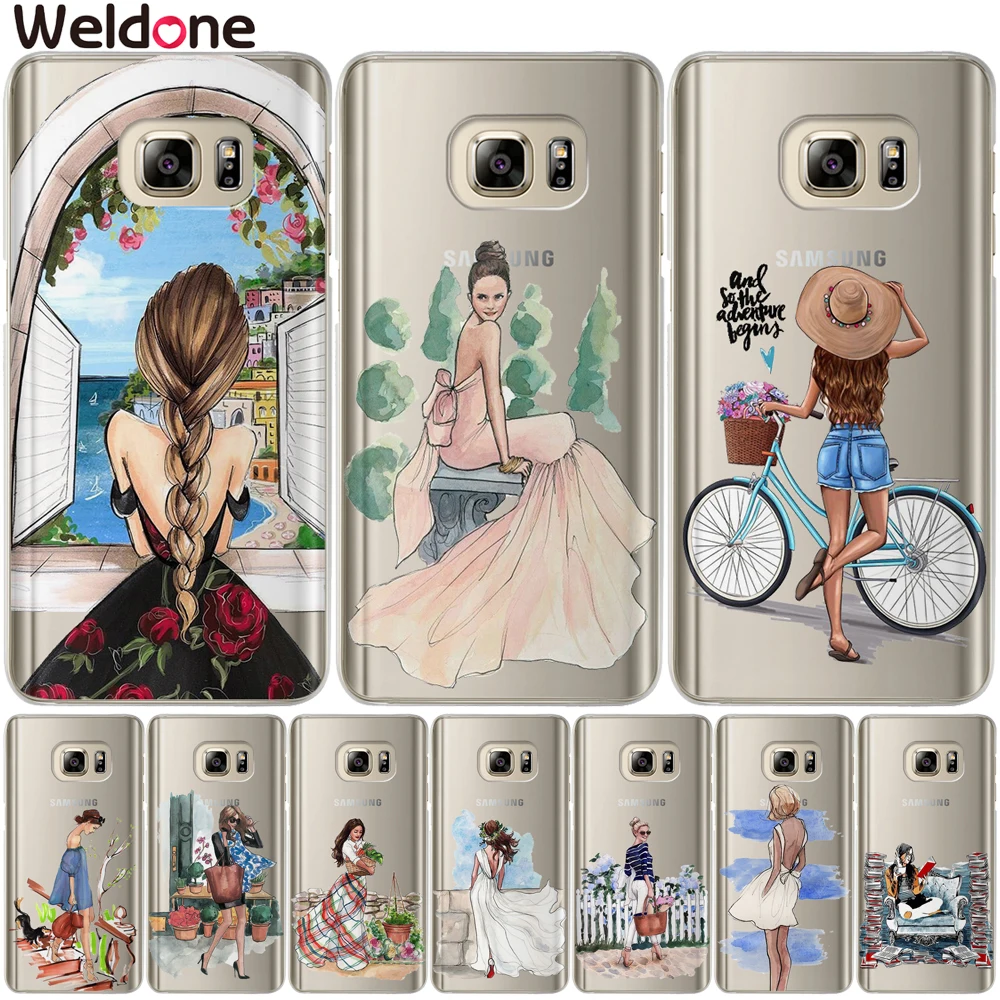 Милое милое Новое поступление модных чехлов для девочек Samsung A8 Plus 2018 A3 A5 A7 2015 2016 2017