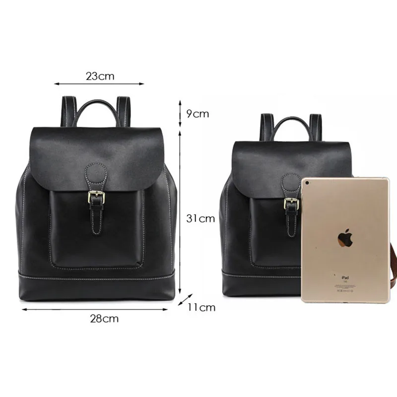 Famous Brand Genuine Leather Backpack School Bags For Teenage Girls Travel Backpack Vintage Shoulder Bag Female Black Mochilas
Famous Brand Genuine Leather Backpack School Bags For Teenage Girls Travel Backpack Vintage Shoulder Bag Female Black Mochilas