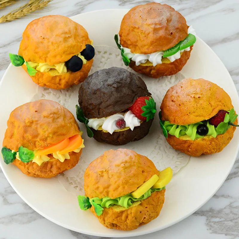 050 Simulation cake model decoration fake food new small fruit cream puff fridge paste banquet props 8*6cm
050 Simulation cake model decoration fake food new small fruit cream puff fridge paste banquet props 8*6cm