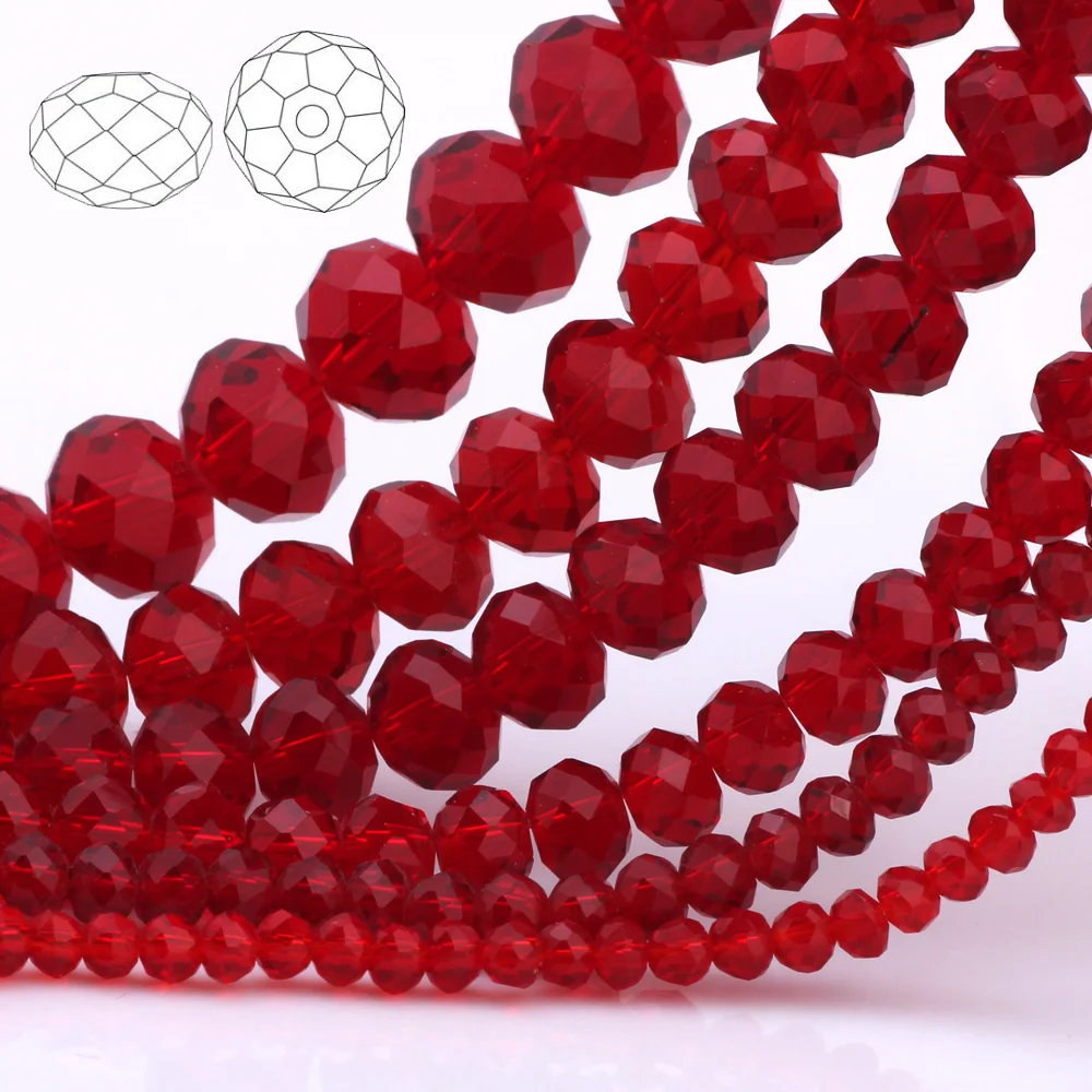 OlingArt 3/4/6/8/10mm Round Glass Beads Rondelle Austria faceted crystal Red wine color Loose bead 5040 DIY Jewelry Making
OlingArt 3/4/6/8/10mm Round Glass Beads Rondelle Austria faceted crystal Red wine color Loose bead 5040 DIY Jewelry Making