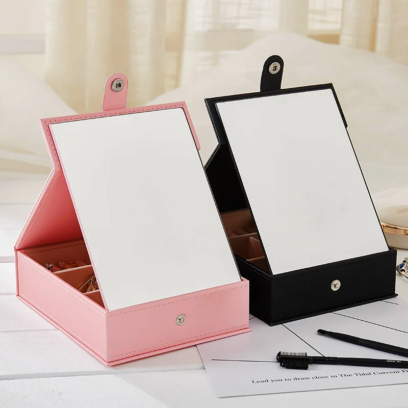 GLHGJP Fashion Leather Jewelry Carrying Case Multifunctional HD Makeup Mirror Jewelry Box Joyeros Organizador De Joyas
GLHGJP Fashion Leather Jewelry Carrying Case Multifunctional HD Makeup Mirror Jewelry Box Joyeros Organizador De Joyas