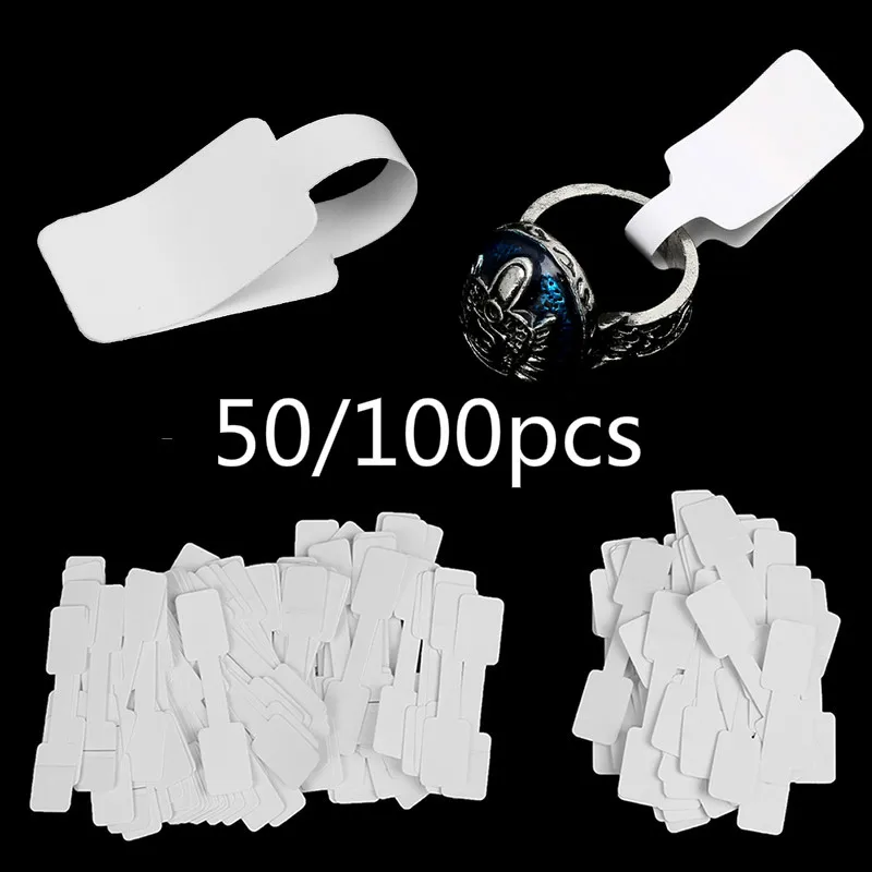 50 шт/100 шт бумажные бирки для этикеток белый домашний рынок DIY принадлежности с