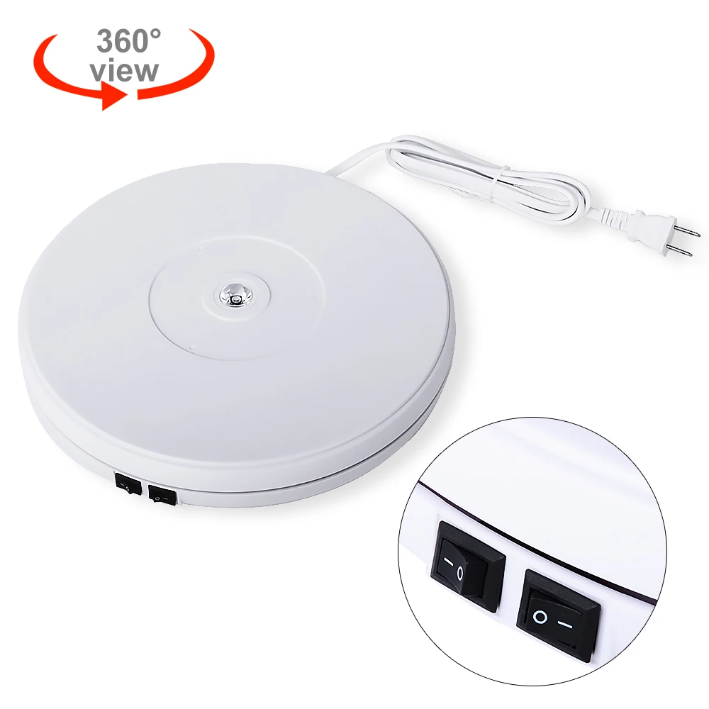 25cm Photography Electric Rotating Turntable 360 Degree Rotat Display Stand Product Turntabel for Photo Studio Video Shooting
25cm Photography Electric Rotating Turntable 360 Degree Rotat Display Stand Product Turntabel for Photo Studio Video Shooting