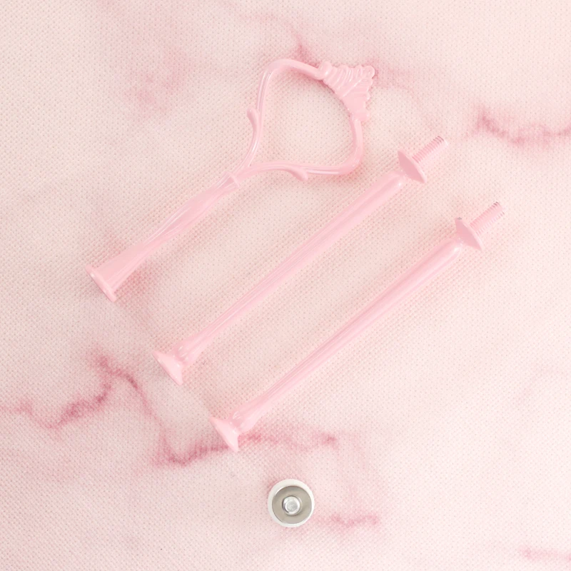 100pcs/ lot Party Supply 3-tier Crown Fruit Centre Handle Metal Pink Cake Stand Fitting
100pcs/ lot Party Supply 3-tier Crown Fruit Centre Handle Metal Pink Cake Stand Fitting