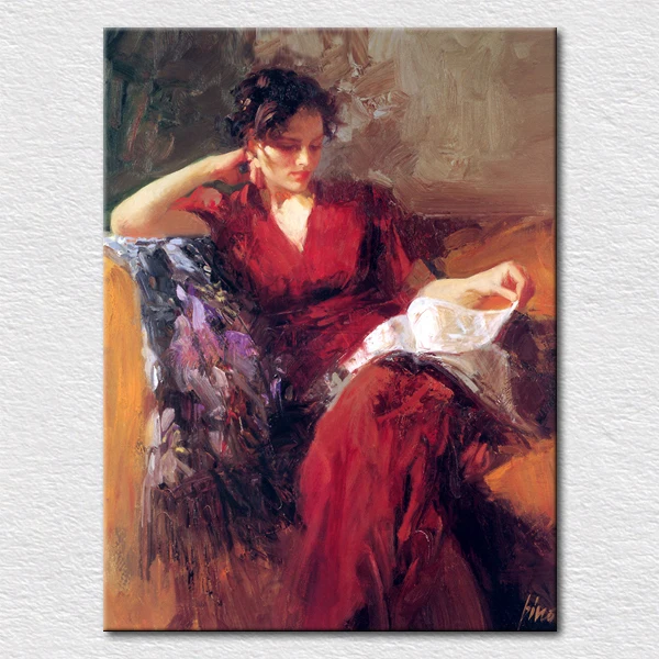 Hotel decor supply Modern canvas prints of Elegant red dressing woman from picture of hand painted oil paintings free shipping
Hotel decor supply Modern canvas prints of Elegant red dressing woman from picture of hand painted oil paintings free shipping
