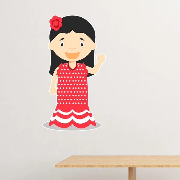 Flower Red Dress Spain Cartoon Removable Wall Sticker Art Decals Mural DIY Wallpaper for Room Decal
Flower Red Dress Spain Cartoon Removable Wall Sticker Art Decals Mural DIY Wallpaper for Room Decal